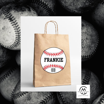 Baseball Tag Baseball Favor Baseball Gift Tag for Goodie Bag Baseball Printable Gift Bag Player Printable Editable Custom Team Party Banquet