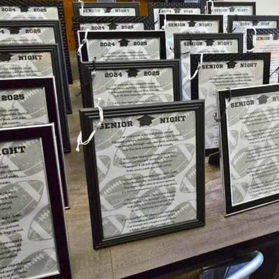 Senior Night Football Gift Senior Football Mom Gift to Son Football Poem Football Banner Graduation Gift Class of 2027 Instant Download PDF