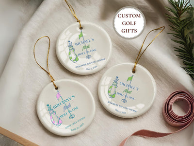 Personalized Golf Ornament Custom Golfer Christmas Decoration Golf Course Gift Prize Hole in One Award Men Girl Golfer Personalized Lady