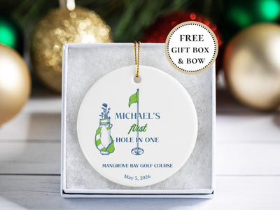 Personalized Golf Ornament Custom Golfer Christmas Decoration Golf Course Gift Prize Hole in One Award Men Girl Golfer Personalized Lady