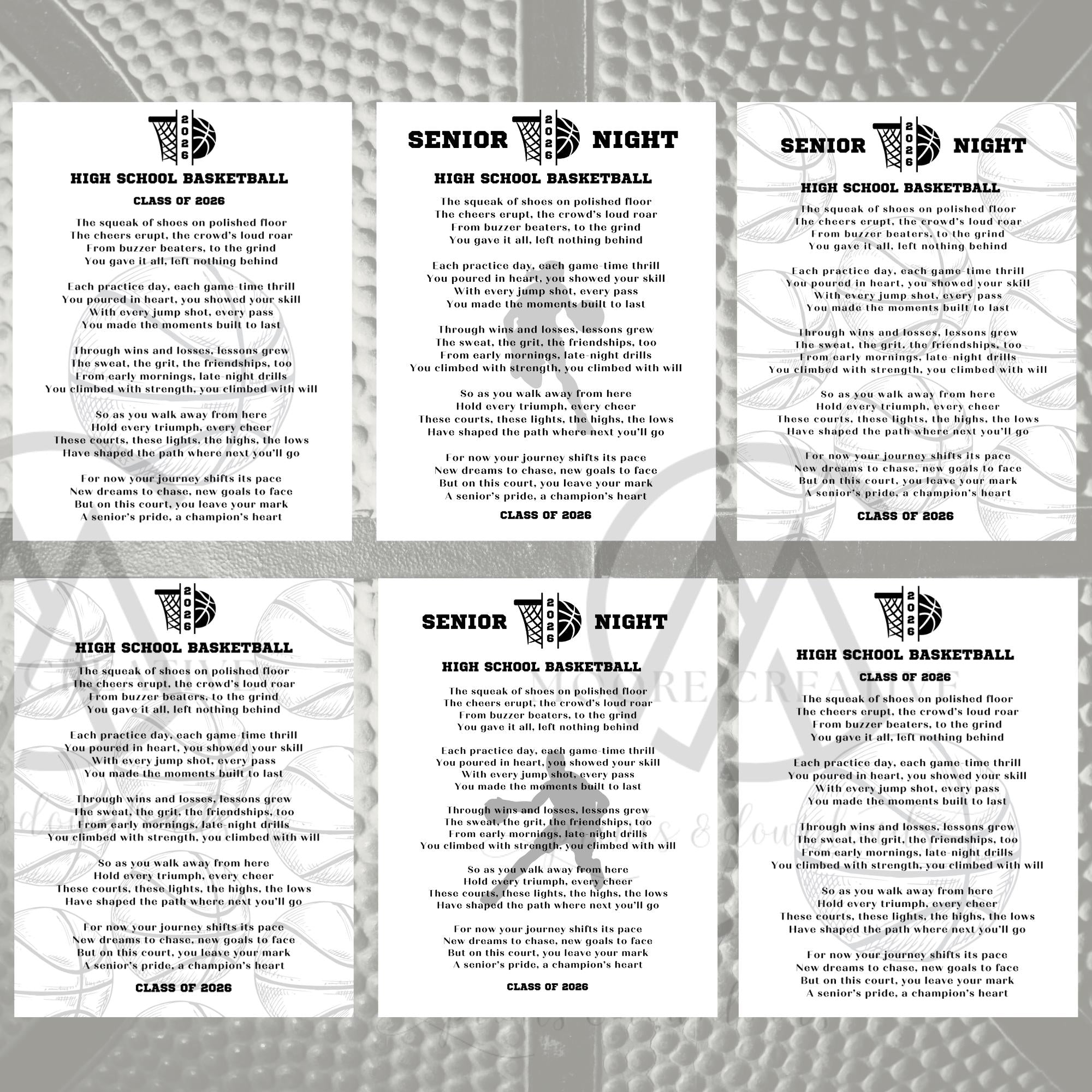 Basketball Senior Night Gifts Girls Basketball Senior Night Ideas Boys Bball Gift Idea Senior Night Table Basket Print Instant Download 2027