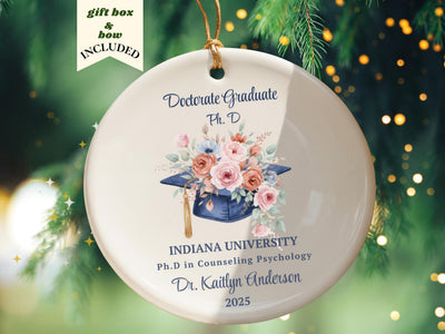 Personalized Doctor Ornament Doctorate Degree New Doctor Graduation Gift 2026 2026 Custom DR Keepsake Gifts for Her Custom Gift Ideas PHD