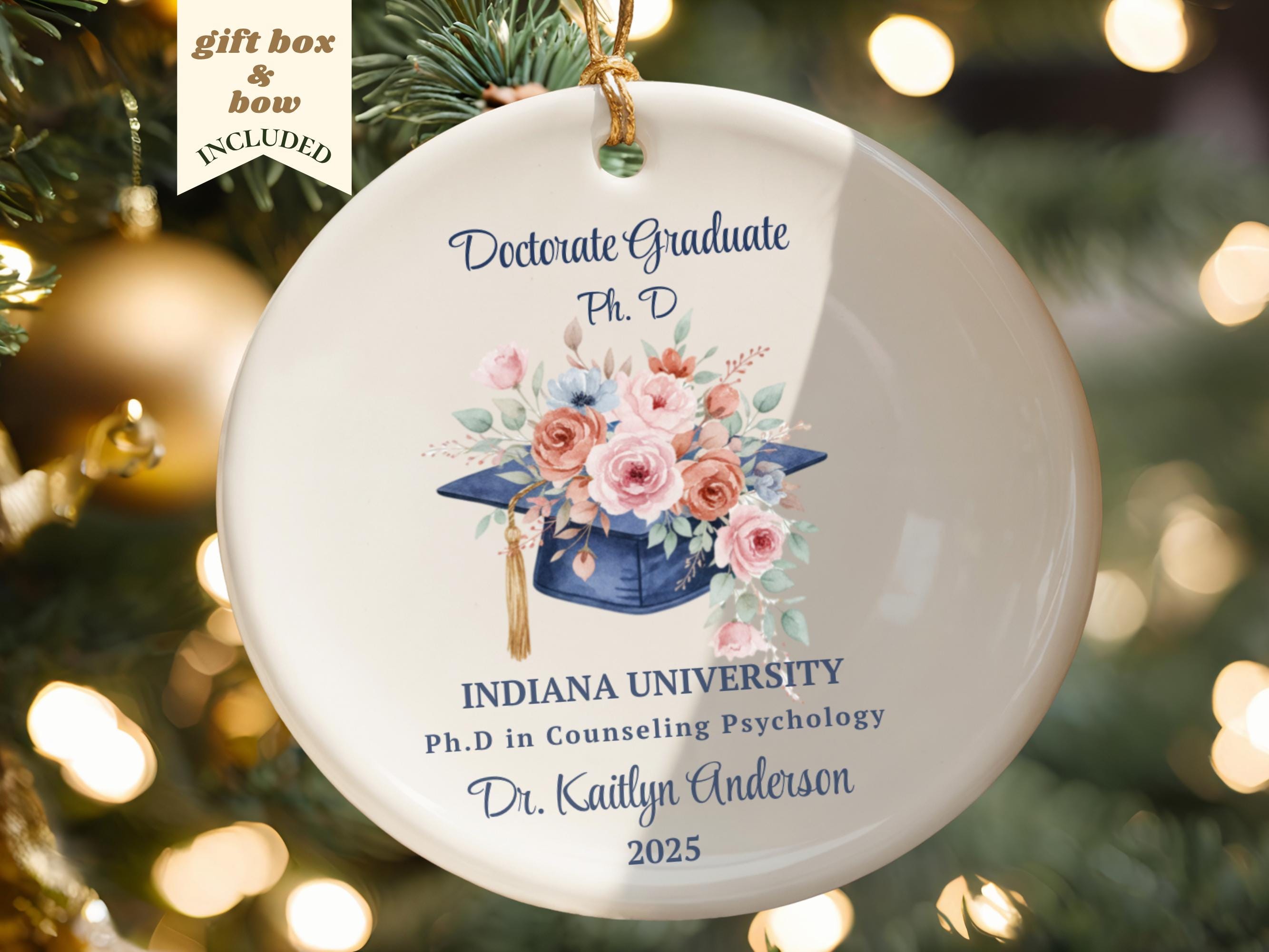 Personalized Doctor Ornament Doctorate Degree New Doctor Graduation Gift 2026 2026 Custom DR Keepsake Gifts for Her Custom Gift Ideas PHD