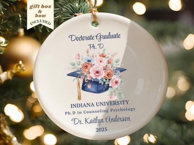 Personalized Doctor Ornament Doctorate Degree New Doctor Graduation Gift 2026 2026 Custom DR Keepsake Gifts for Her Custom Gift Ideas PHD