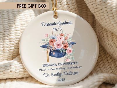 Personalized Doctor Ornament Doctorate Degree New Doctor Graduation Gift 2026 2026 Custom DR Keepsake Gifts for Her Custom Gift Ideas PHD