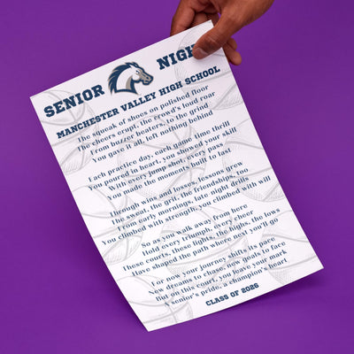 Basketball Senior Night Gifts Senior Basketball Night Gift Idea Custom Graduation Poem Personalized Senior Bball Player Team 2027 Girls Boys
