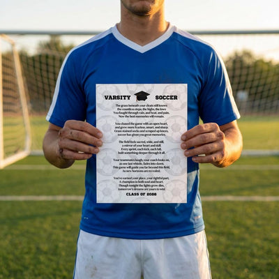 Soccer Senior Night Gift Soccer Mom Gift to Daughter Son 2026 Soccer Poem Senior Gift Idea Senior Night Grad Gift 2026 Travel Soccer Club