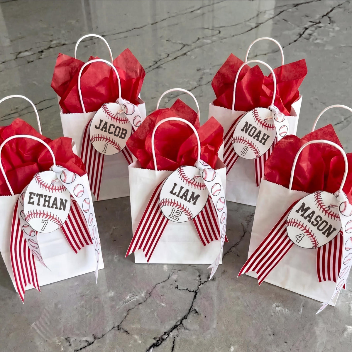 Baseball Tags Editable Names Numbers Printable Template Baseball Bag Tag Team Gifts Coach Gift Party Favors Sports Bag Tag INSTANT DOWNLOAD