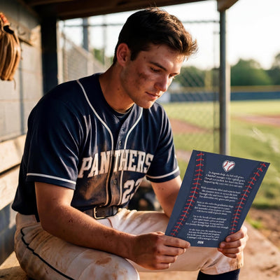 Baseball Team Gift 2027 Instant Download B-ball Motivational Memory Sentimental Poem Sign Senior Gift Baseball Graduation Idea End of Season
