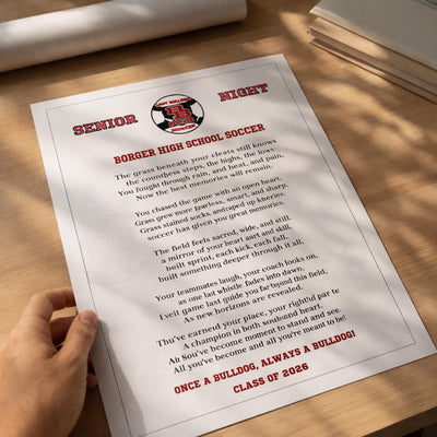 Senior Soccer Night Sign Poster Senior Boy 2026 Custom Soccer Photo Senior Night Graduation Ideas Templates 2026 Gifts Poem Soccer Mum Team