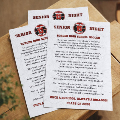 Senior Soccer Night Sign Poster Senior Boy 2026 Custom Soccer Photo Senior Night Graduation Ideas Templates 2026 Gifts Poem Soccer Mum Team