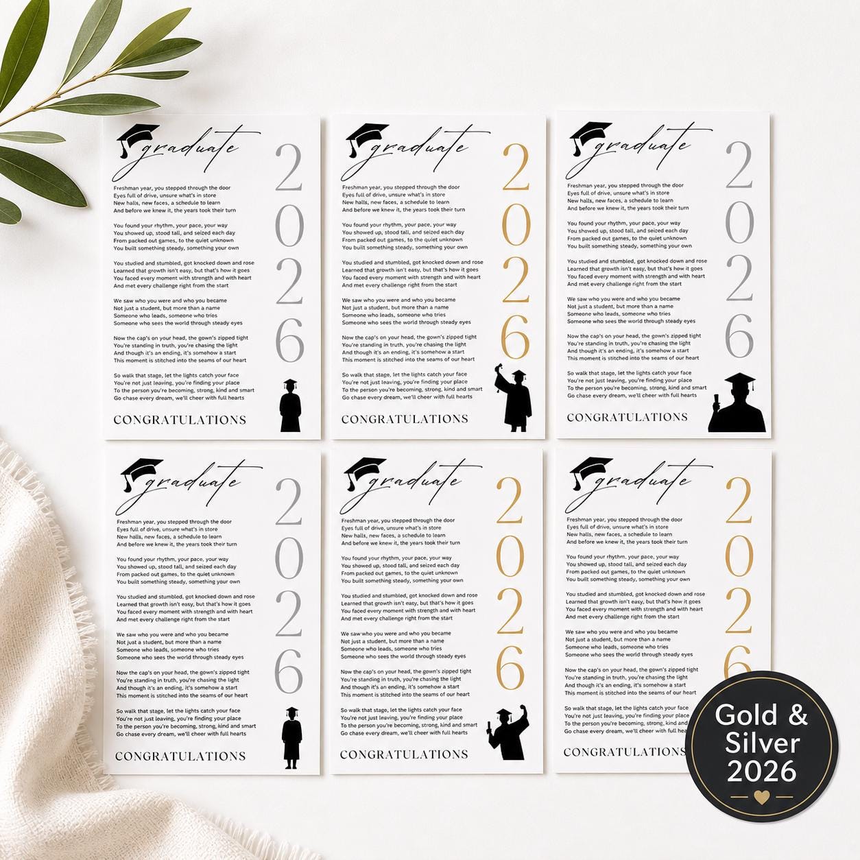 Poetry Graduation Gift High School Graduation Poem for Him Class of 2027 Printable Graduation Card Graduation Poem Graduation Present Ideas
