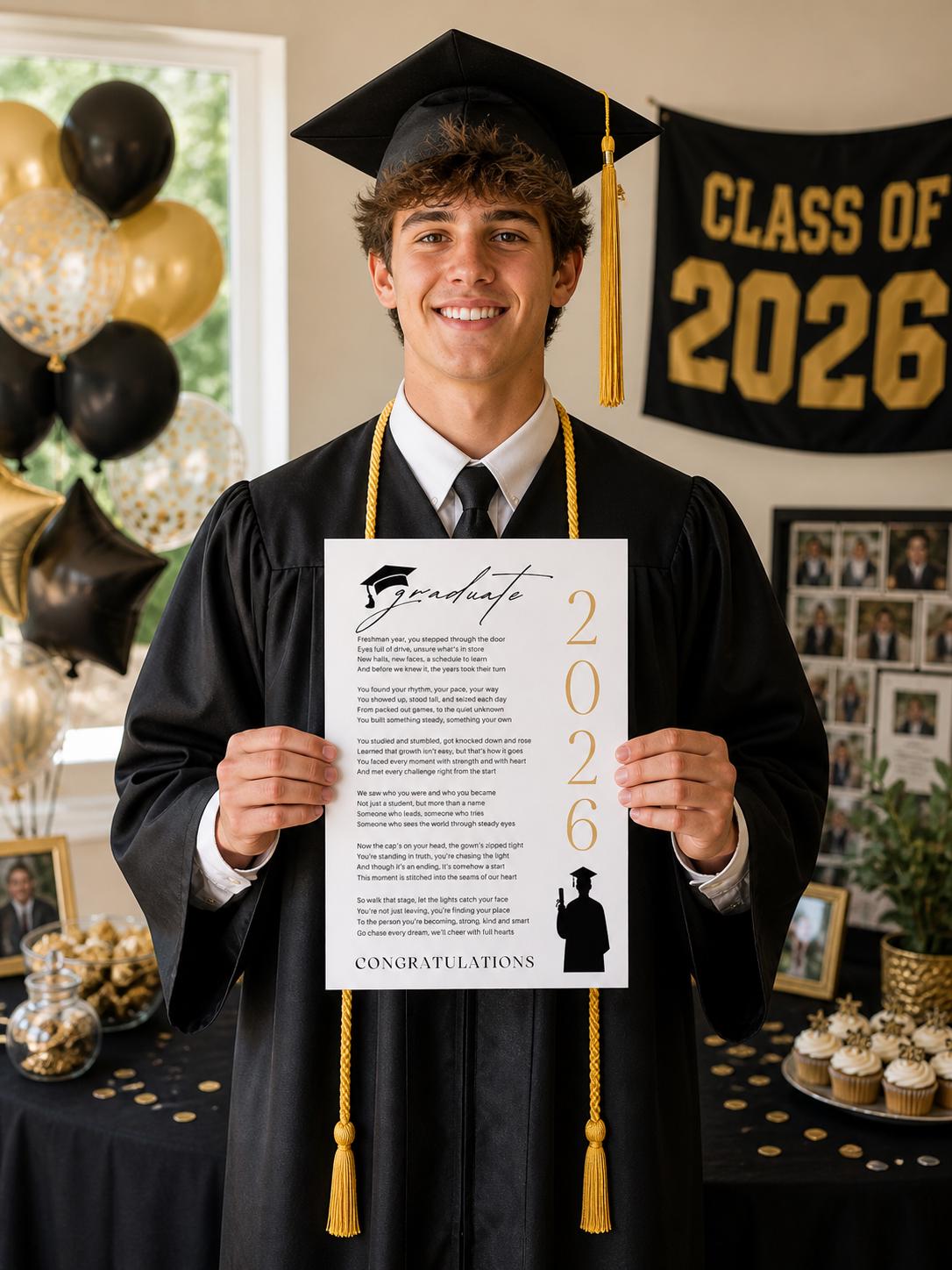 Graduation Poem Graduation Advice Going off to College Letter from Mom Poem from Parents to Son Starting College Beginning College Poem Gift