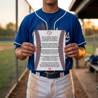 Senior Mom Baseball My Son Grows Up Poem Baseball Gift Graduation Baseball Senior Night Gifts Team Baseball Gift Custom Baseball High School