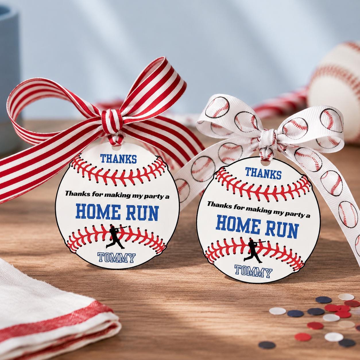Baseball¬†Birthday Party Favor Tag Digital File Canva Template¬†Baseball Theme Party Baseball Custom Birthday Idea Thank You Great Party Tag