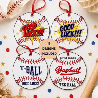 T-ball Gifts Mom t-ball Baseball Sign Tee Ball Baseball Player 5" Baseball Prints Instant Download PDF Print Tags Coach Gift Team Good Luck