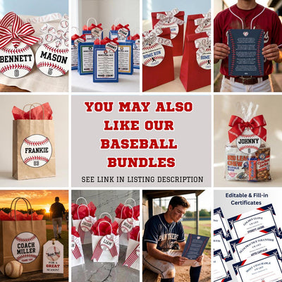 Senior Baseball Team Print Instant Download Baseball Player Quote Sign Gift Senior Gift Baseball Graduation Gift Ideas End of Season Gifts