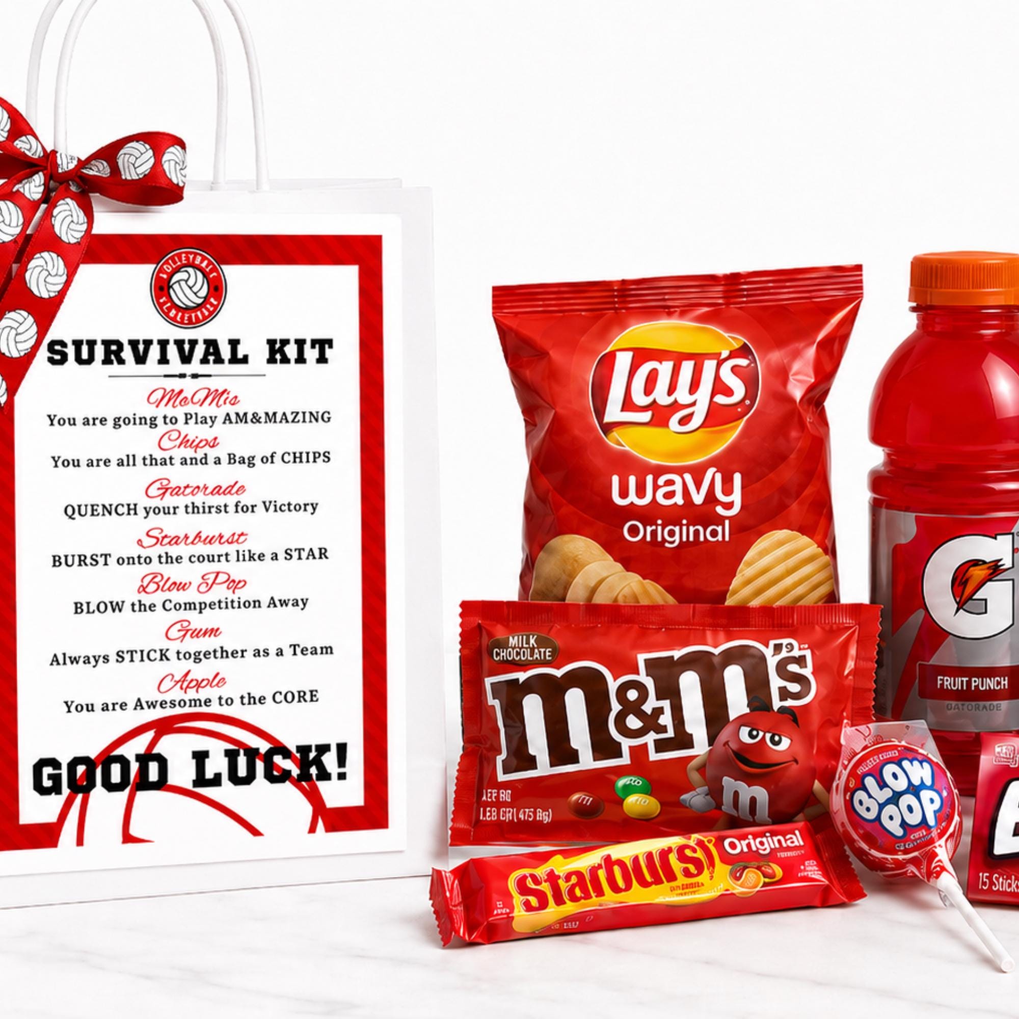 Volleyball Survival Kit Volleyball Gift Idea Survival Kits Team Prints Digital Download Favor Bag Tournament Team Gifts PDF INSTANT DOWNLOAD