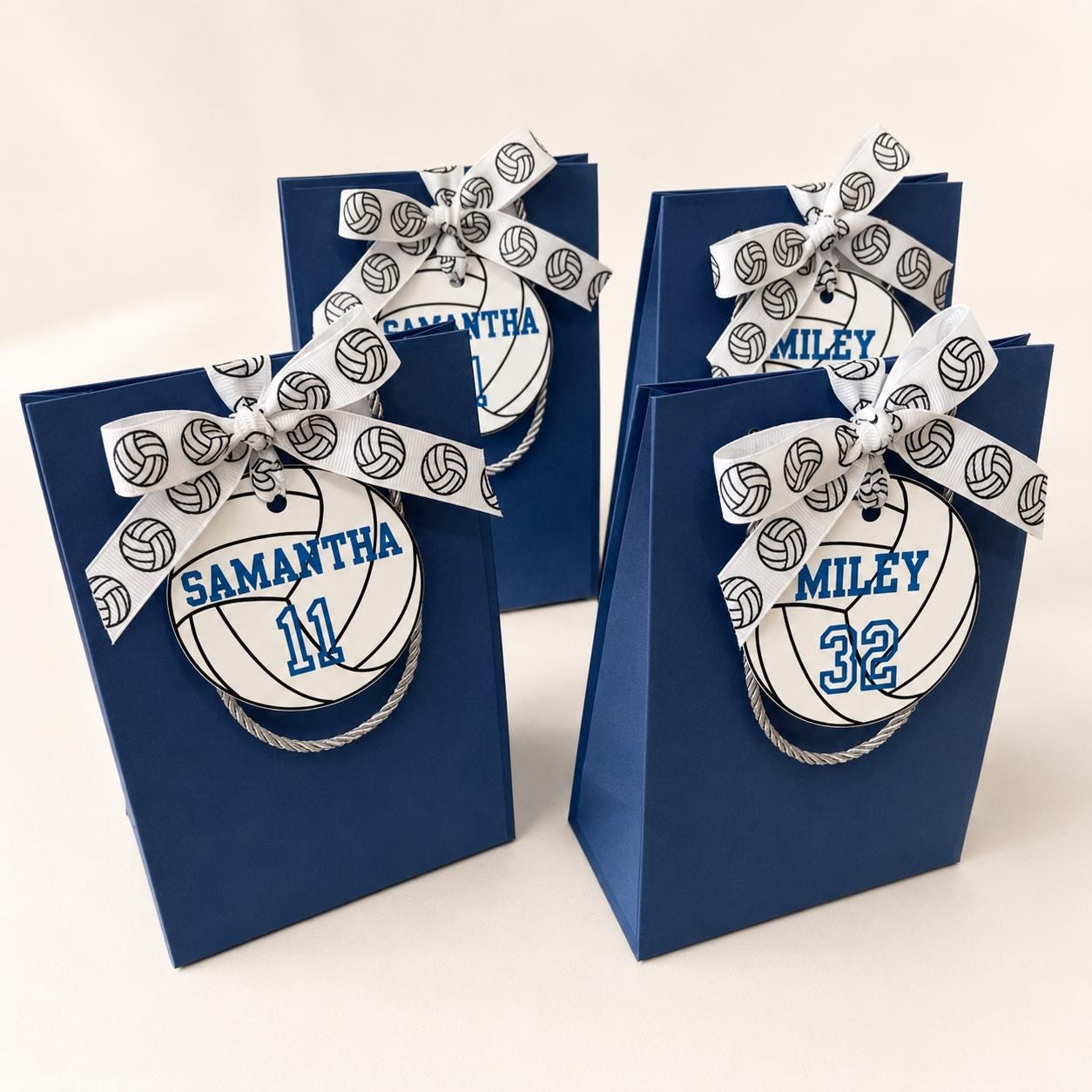 Volleyball Team Gift Tag Editable Canva 5 Inch Player Name Number Printable Team Favor Volleyball Team Mom Gift 5" Instant Download Template