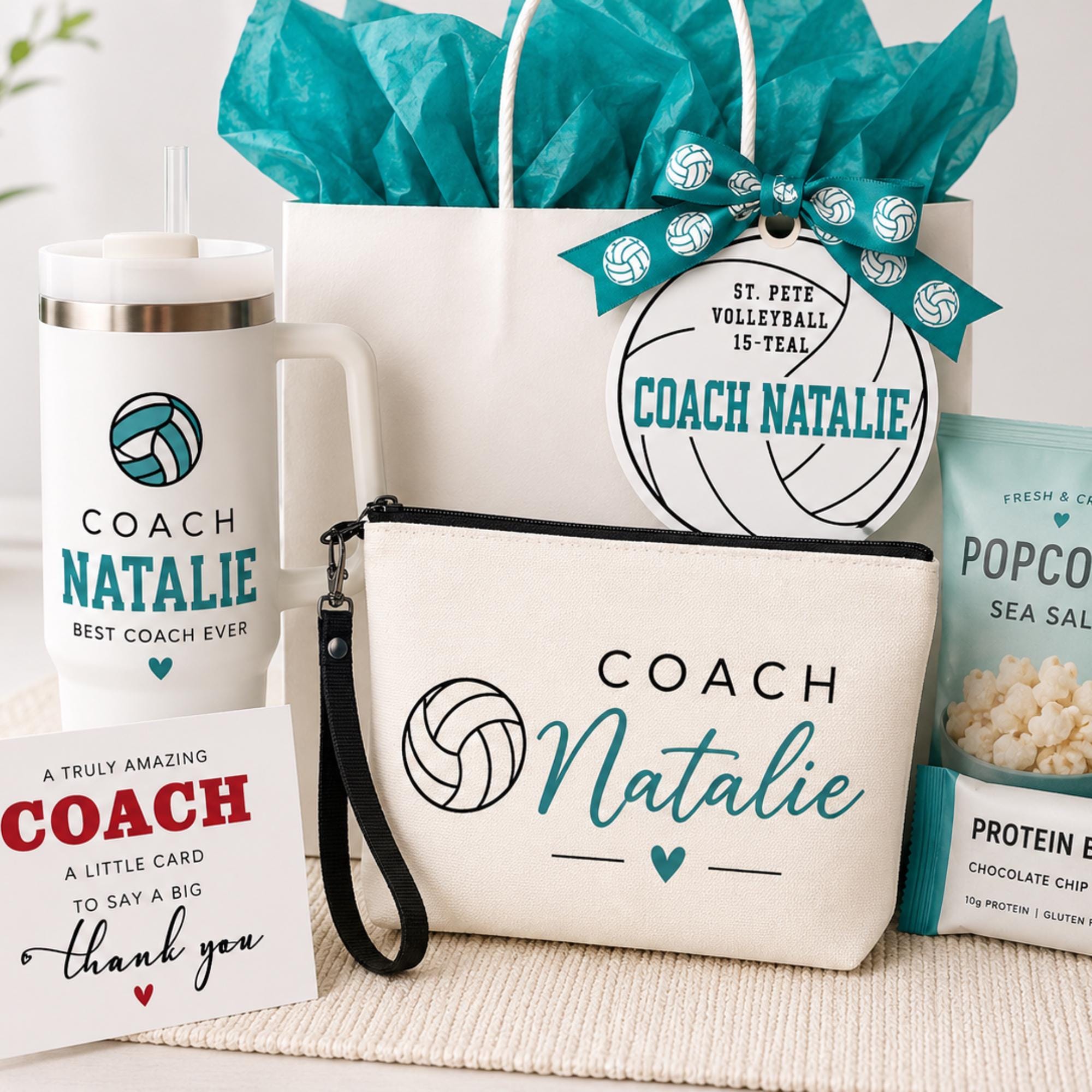 Volleyball Team Gift Tag Editable Canva 5 Inch Player Name Number Printable Team Favor Volleyball Team Mom Gift 5" Instant Download Template