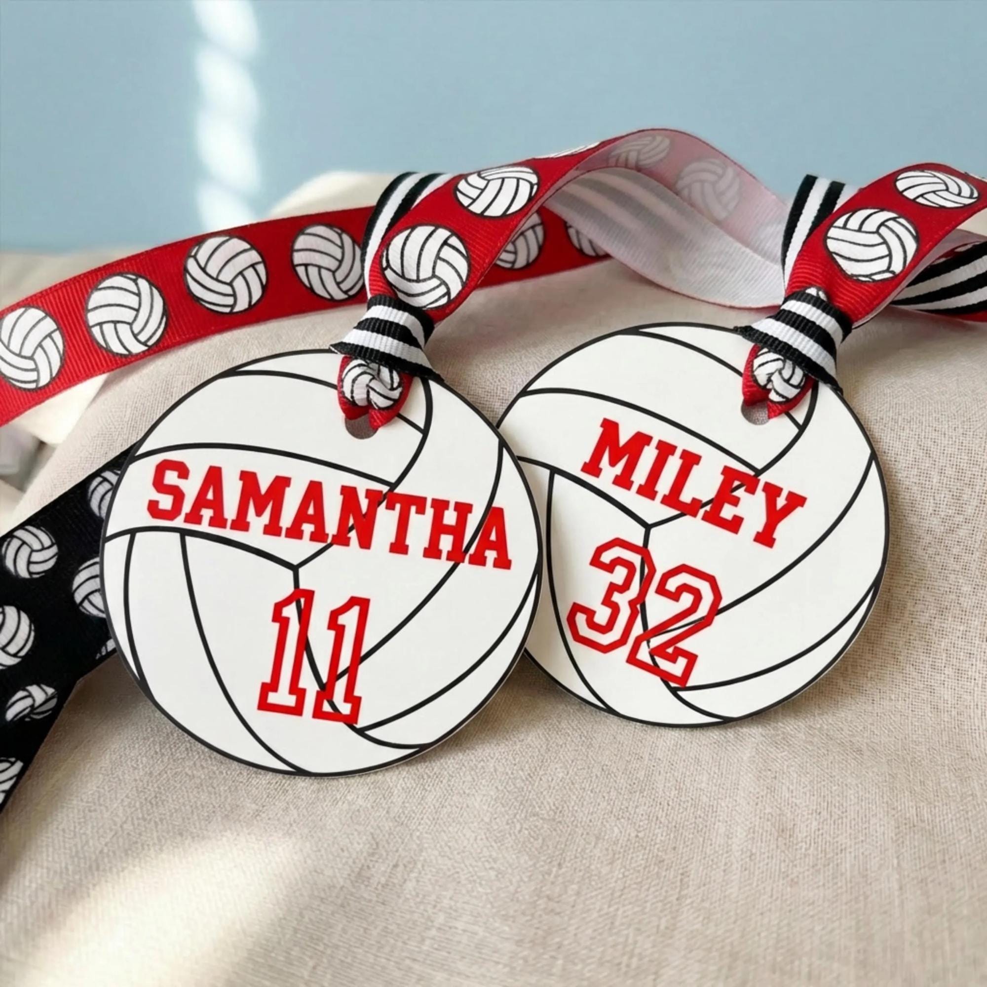 High School Volleyball Locker Sign Editable Canva 5 Inch Player Name Number Team Locker Decoration Printable Template Volleyballs Prints 5"