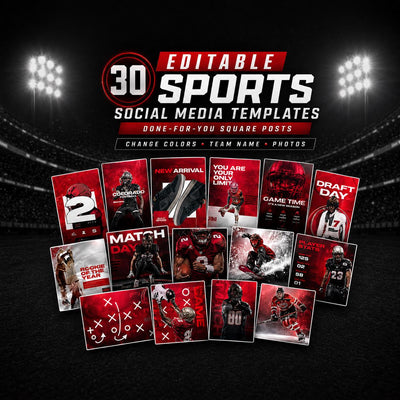 Basketball Sports Social Media Templates Canva Sports Basketball Team Templates Basketball Custom Game Day Graphic Instagram Posts 30 Square