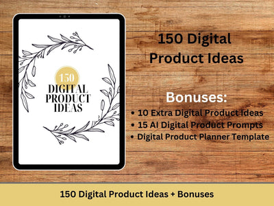 Digital Products to Sell on Etsy