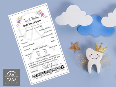 Tooth Fairy Receipt Printable