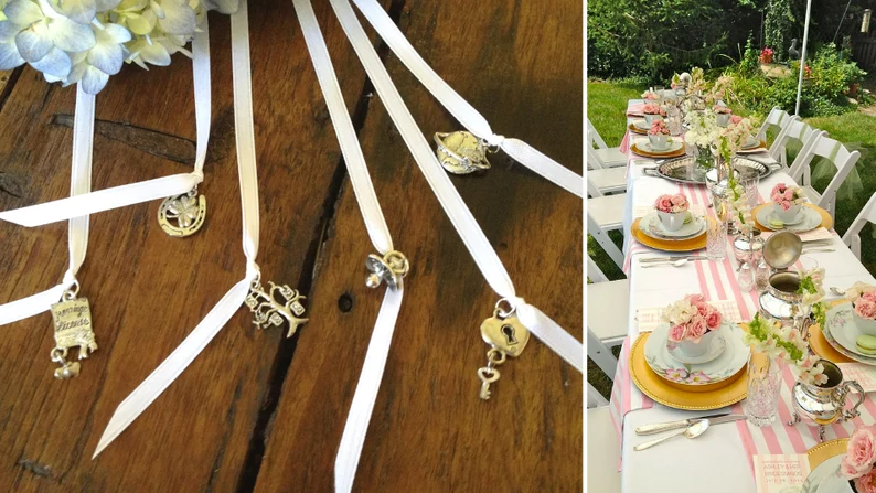 wedding cake charms and wedding cake pulls