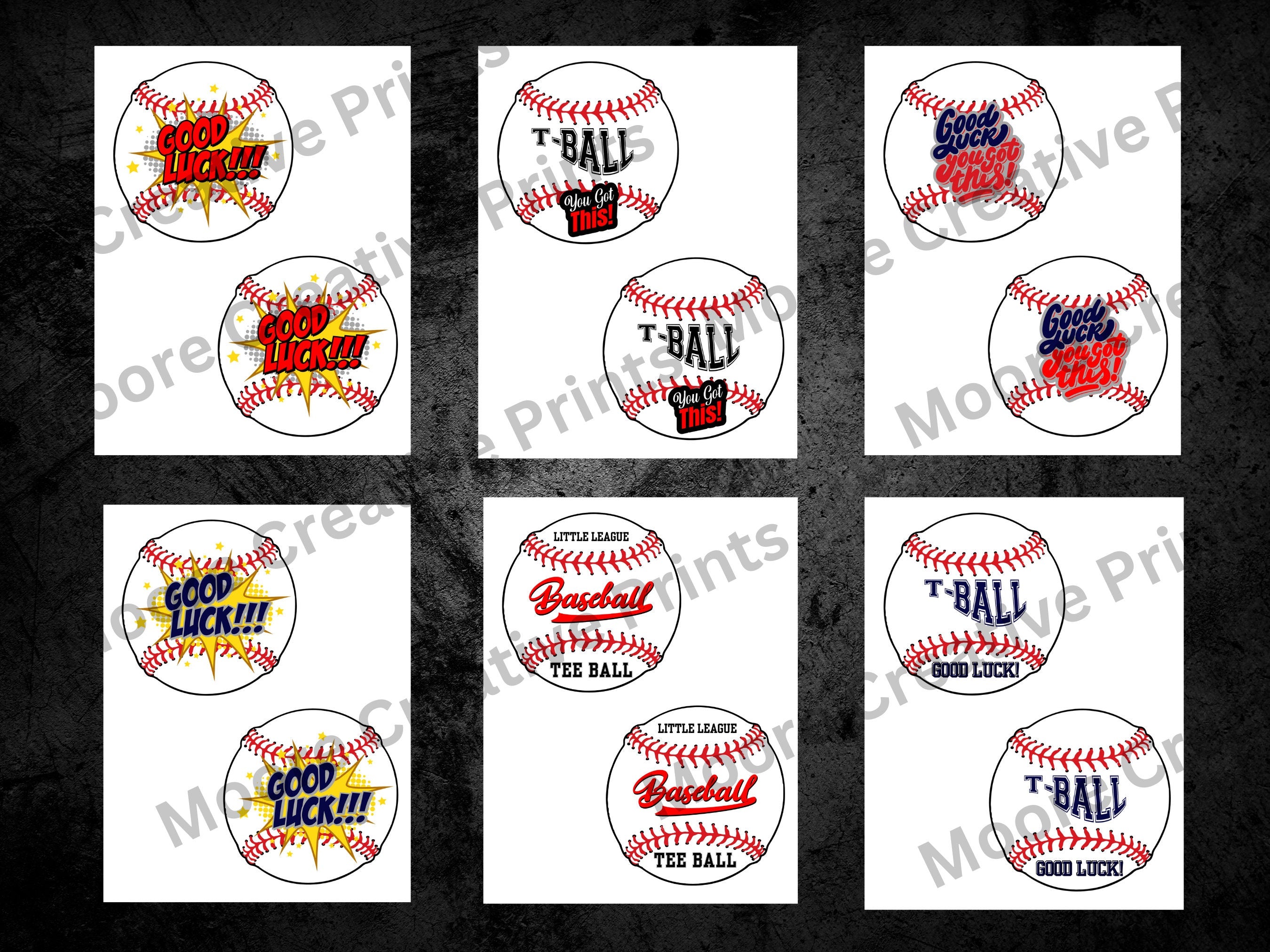 baseball personalized team prints diy