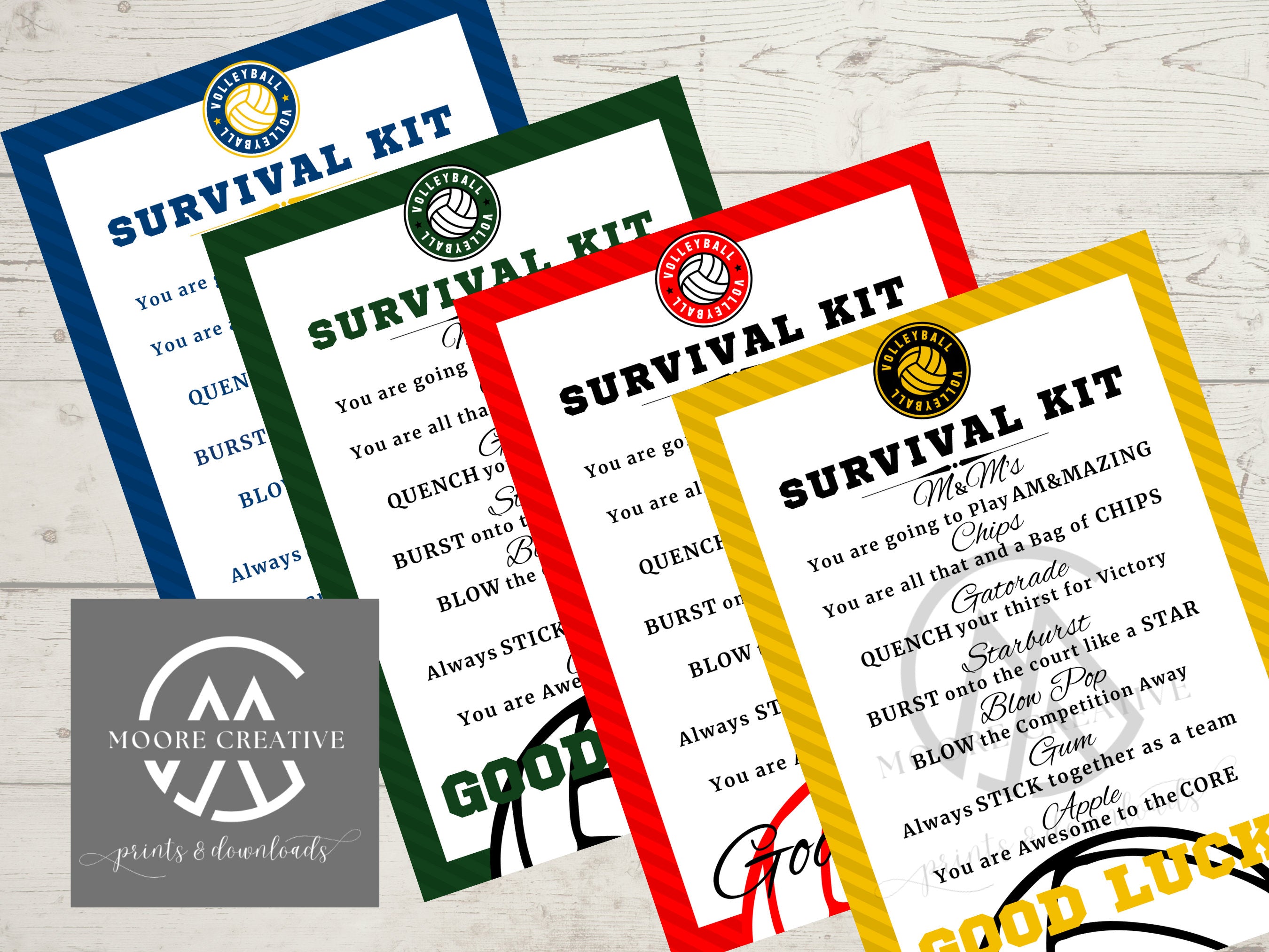 survival kit volleyball teams