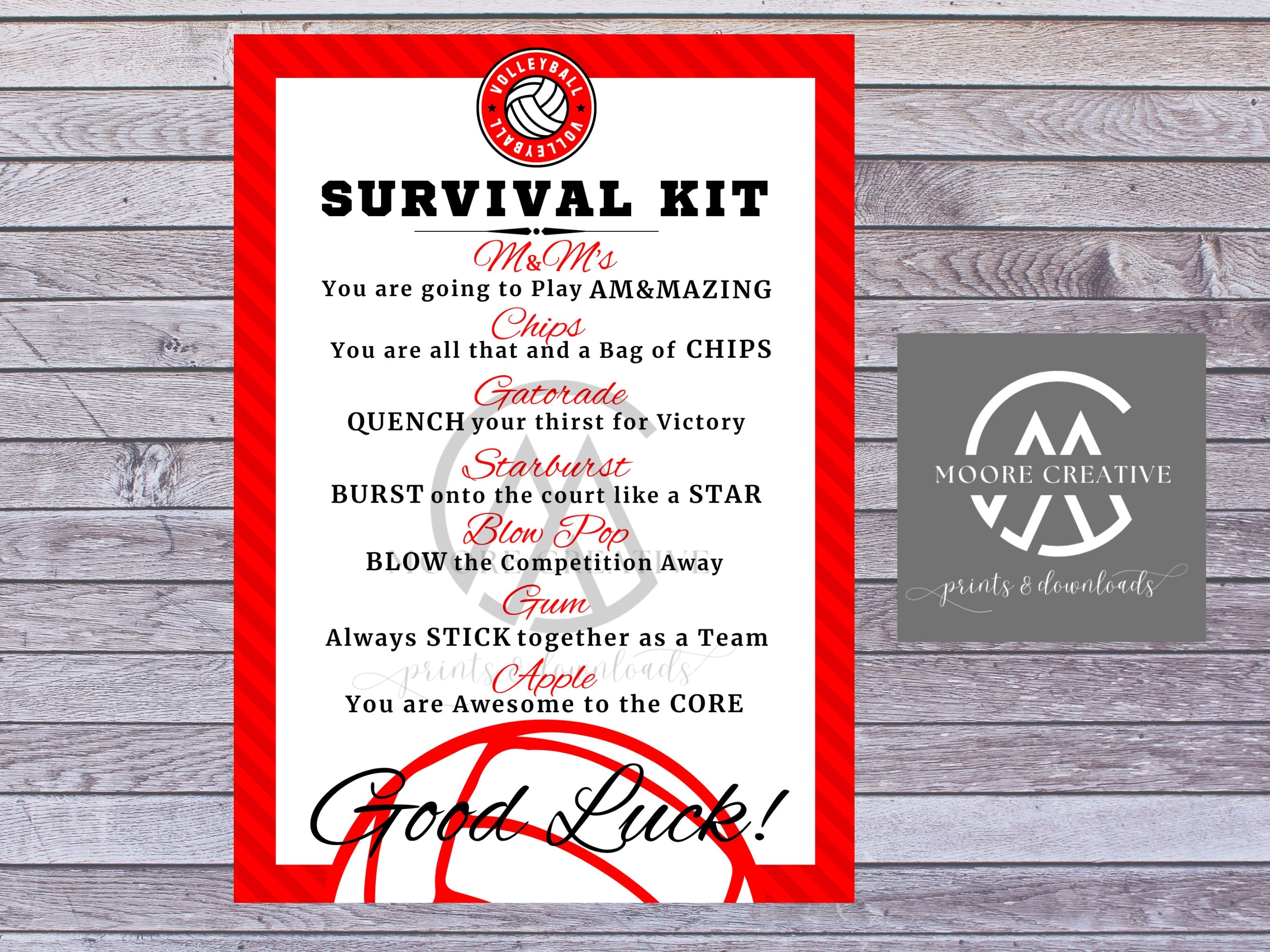 volleyball survival, volleyball player, good luck tags, team 